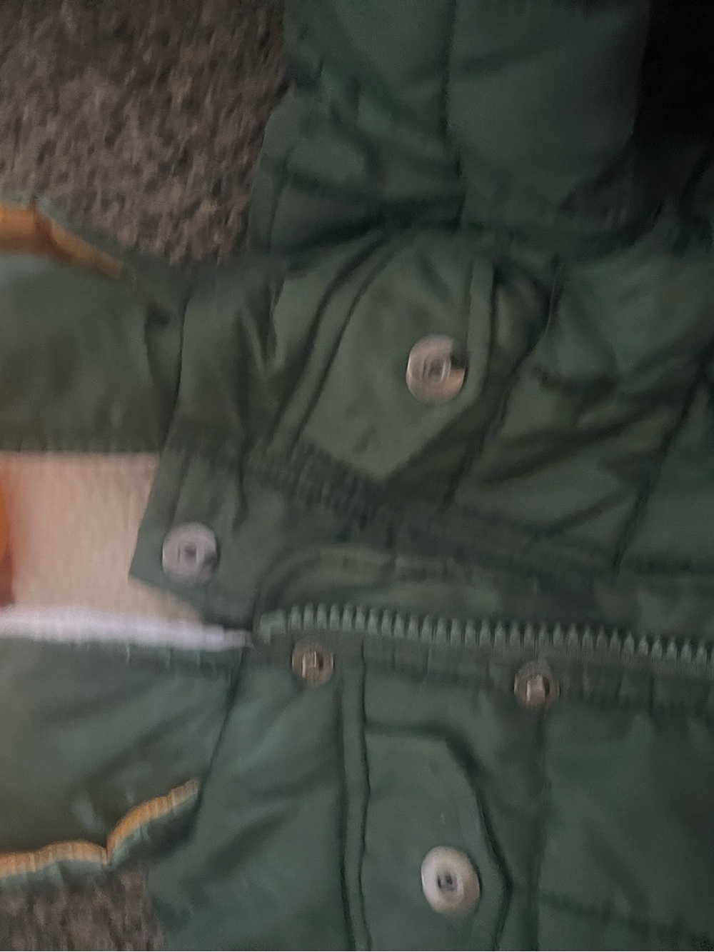 Kids Green Puffer Jacket with Hood